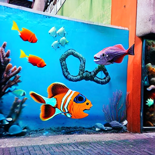 Sea Life Centre London Aquarium street art